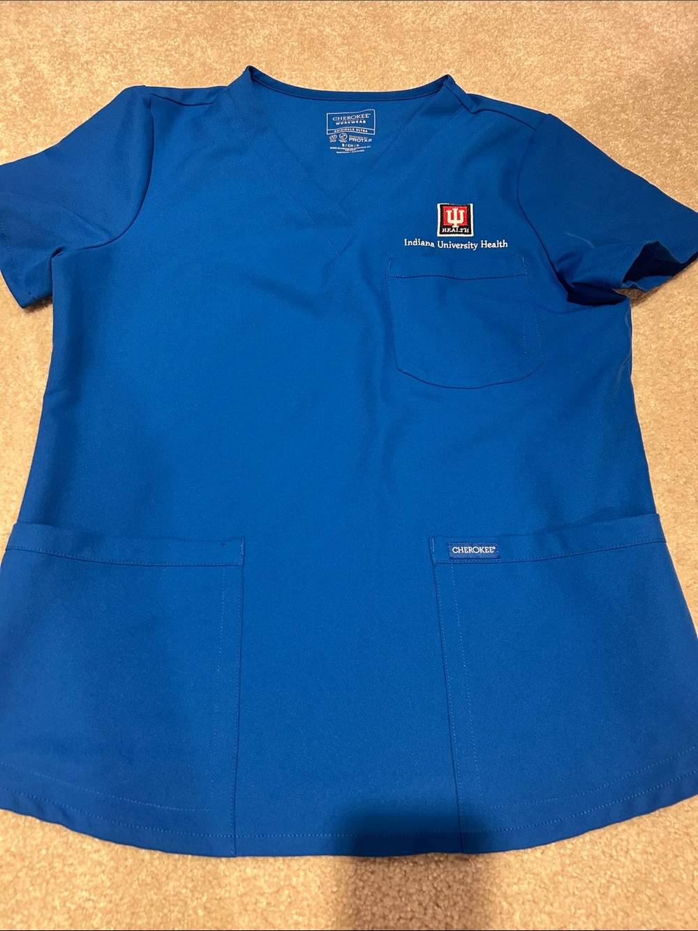 Women IU Health Royal Blue top